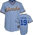 Robin Yount Majestic Cooperstown Throwback Milwaukee Brewers Jersey