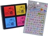 New Hello Kitty Cd Case & Donuts + Coffee Glitter Keyboard Stickers