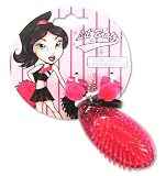 (Lil  Bratz Cheer) Mini Brush & Hair Clips (Pink)