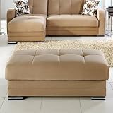 Kubo Ottoman in Rainbow Dark Beige