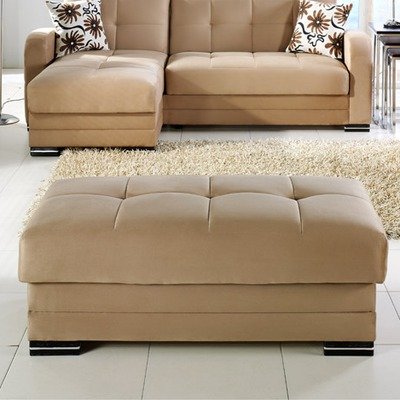 Kubo Ottoman in Rainbow Dark Beige
