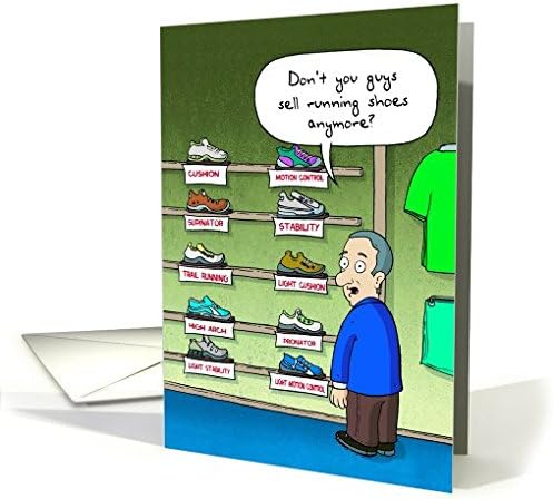 Far Gone Greetings Running Store : Runner's Birthday card