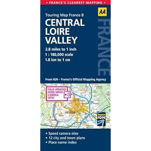 【クリックでお店のこの商品のページへ】Aa Touring Map Central Loire Valley： Aa Touring Map France [Folded Map]＜/span [地図]