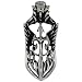 Stainless Steel Gothic Cross Pendant 30 in. Bead Chain included, 1 1/2 in. (38 mm) tall