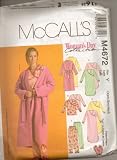 Pajamas Housecoat Robe Nightdress Patterns McCall's NEW Womens Collection