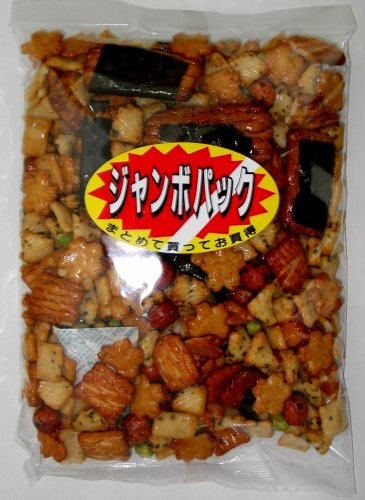 Nishi - Japanese Assorted Rice Crackers Party Mix Jumbo Pack - Light Spicy (16 Oz) by Nishi