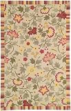 Pinzon Tuscan Floral 5-by-8-Foot Hand-Hooked Wool Rug