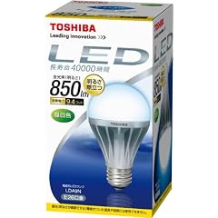 TOSHIBA E-CORE(イー・コア) LED電球(E26口金・一般電球形9.4W 白熱電球60W相当 850ルーメン・昼白色) LDA9N