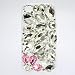 Gekiten Softbank au iPhone 4 4S Harf Flower Clear Pink 【アイフォン 4 4S対応 デコ ハーフ フラワー 花 ケース】桃 クリア ピンク CASEIH4S-DecoHarfFlower-CLPK