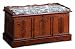 Padded Pine Finish Floral Cedar Hope Chest Trunk Lock