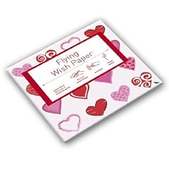 Flying Wishpapers Wish Paper Hearts Red mini