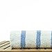 Luxury Hotel & Spa Towel Turkish Cotton - Extra Large Cabana Striped Pool Beach Towel Set (Light Blue, Set of 2)