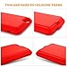 iPhone 6+ Plus/ 6S+ Plus Silicone Battery Case Ultra Slim NOHON 2800mAh Portable Protective Charging Case for Apple iPhone 6+ Plus/ 6S+ Plus 5.5 inch (Red)