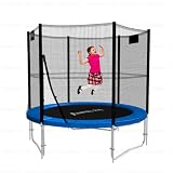 Trampolin Ø 244 cm, mit Netz, blau