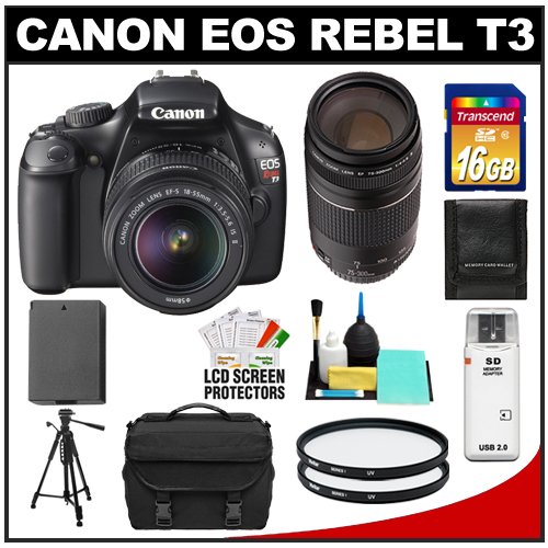 Canon EOS Rebel T3 12.2 MP Digital SLR Camera 