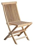 Solid Teak Dining Chairs, Set of 2