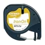 Dymo 930487 LetraTag-Band, aufb�gelbares Band 12 mm x 2 m schwarz auf wei�