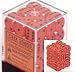 Chessex Opaque 12mm d6 Orange w/Black Dice Block 36 Dice
