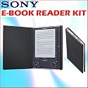 Sony (PRS-505LC) Dark Blue Portable Digital E-Book Reader System w/ Case - Sony ASONPRS505LCK1