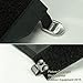 Black Crystal Hiking Ski Snow Gaiters Waterproof Breathable Nylon Men's Black Size Medium