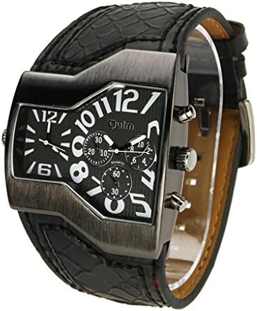 2013 Fashion OULM Russian Army Military Dual Time Mens Sports Wrist Watch Colors-Black