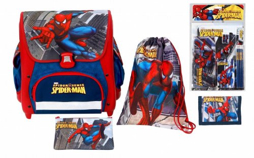 Undercover 11847S - Schulranzenset Spiderman 15- teilig, Sportbeutel, Schlamper, Schreibse Preisvergleich