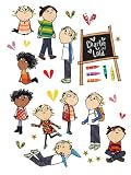 Kitchen & Housewares : Charlie and Lola Wall Stickers Stikarounds 30 pieces