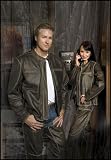 River Road Mens Drifter Leather Motorcycle Jacket 42
