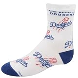 L.A. Dodgers White Toddler 4-6 (903) Team Logo Socks