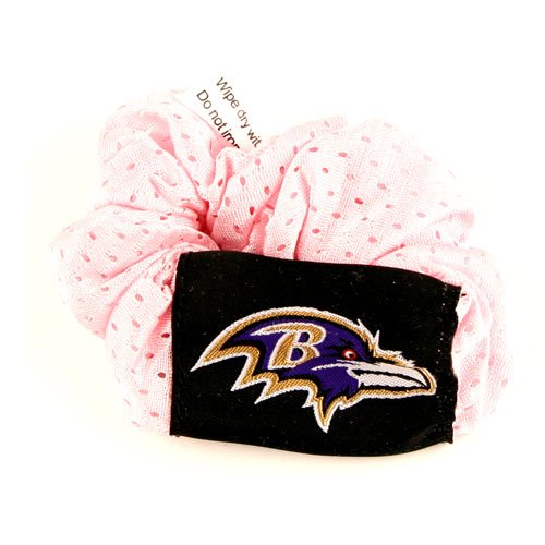 Baltimore Ravens Pink Hair Scrunchie - Hair Twist - Ponytail Holder
