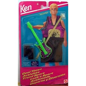 Barbie KEN Rockin' Fashion w Guitar Cool Times Fashions (1993) by Ken Cool Times Rockin' Fashions