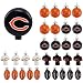 CHICAGO BEARS OFFICIAL LOGO BLOWN GLASS CHRISTMAS ORNAMENT 31-PACK