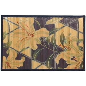 Laser Printed Split Bamboo Placemat 18 x 12 Set 6 by 