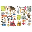 Tropical Fish Under Sea Turtle Coral Wall Sticker Decal