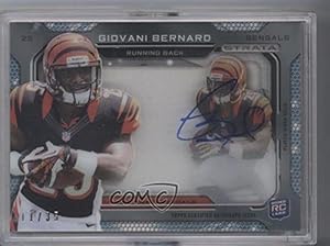 Giovani Bernard #11/35 Cincinnati Bengals (Football Card) 2013 Topps Strata Signature Rookie Relics #SSR-GB