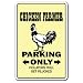 CHICKEN FARMER ~Novelty Sign~ parking farm rancher eggs