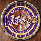 Los Angeles Lakers Chrome Wall Clock