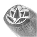 Contemporary Lotus Blossom Punch For Stamping Metal 1/4 Inch 6mm (1)