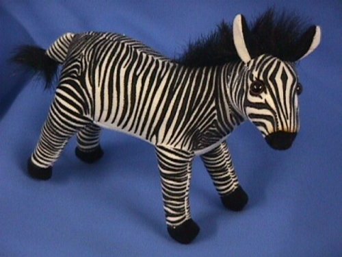 51kPrYzoSWL Standing Zane Zebra 9 Plush Stuffed Animal Toy