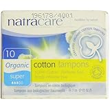 Natracare Organic Super Tampons, 10 Count