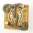Vesta -- Steampunk Style Double Fulcrum Light Switch Plate Cover