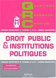 QRC de droit public et institutions politiques
