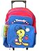 Search : Tweety bird Rolling Luggage : full size Backpack w/ Bonus lunch bag