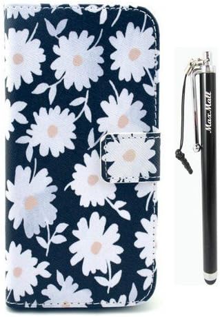 Samsung Galaxy S5 Mini Case,MaxMall White Fowlers PU Leather Stand Card Wallet Case Cover for Samsung Galaxy S5 Mini SM-G800 SM-G800F