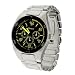 Geneva Platinum Mens Link Chronograph Watch