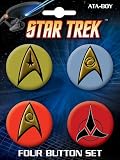 Star Trek Insignias 4 Button Set