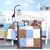 Soho Blue & Brown Suede 10pcs Baby Crib Bedding Set