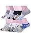ADFOLF Men's 10 Pack Low Cut Colorful Athletic Running No Show Cotton Socks