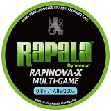 Rapala(ラパラ) ラピノヴァX マルチゲーム 0.8号 17.8lb 200m ライムグリーン RLX200M