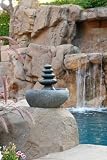 Garden Water Features & Outdoor Fountains item: Rock Cairn Water Fountain - Quintuple (Grey) (10